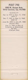 Matchbook Cover - Matchbook Cover American Legion West Covina CA