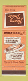 Matchbook Cover - Henry Thiele German Restaurant Portland OR