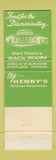 Matchbook Cover - Henry Thiele German Restaurant Portland OR