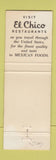 Matchbook Cover - El Chico Mexican Restaurant CHAIN