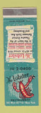 Matchbook Cover - The Lobster restaurant New York City