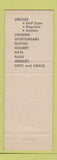 Matchbook Cover - Vera Rose Women's Clothes El Monte Pasadena CA