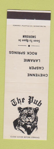 Matchbook Cover - The Pub Cheyenne Casper Laramie Rock Springs WY