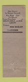 Matchbook Cover - Price Rite Grocery Milwaukie OR Red Basler WEAR