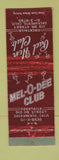 Matchbook Cover - Mel O Dee Club Red Hen Club Sacramento CA WEAR