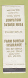 Matchbook Cover - Farm Bureau Insurance Abilene TX Baird