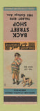 Matchbook Cover - Back Street Shop