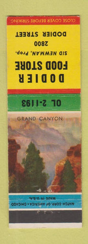 Matchbook Cover - Dodier Food Store St Louis MO Sid Newman