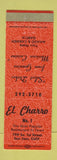 Matchbook Cover - El Charro Mexican Restaurant San Jose CA WEAR