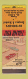 Matchbook Cover - Hutchinson's Grocery North McAlester OK WORN