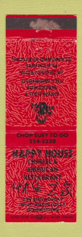 Matchbook Cover - Happy House Chinese Restaurant Wisconsin Dells WI WEAR