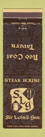 Matchbook Cover - Red Coat Tavern Sir Loin's Inn North Little Rock AR