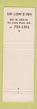 Matchbook Cover - Red Coat Tavern Sir Loin's Inn North Little Rock AR