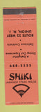 Matchbook Cover - Shiki Japanese Steak House Union NJ