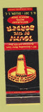 Matchbook Cover - South of the Border Dillon SC WEAR