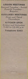 Matchbook Cover - Matchbook Cover American Legion New Haven IN