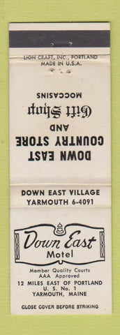 Matchbook Cover - Down East Motel Yarmouth ME