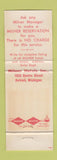 Matchbook Cover - Milner Hotels Detroit MI WORN