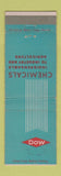 Matchbook Cover - Dow Chemical Midland MI
