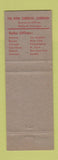 Matchbook Cover - Dow Chemical Midland MI