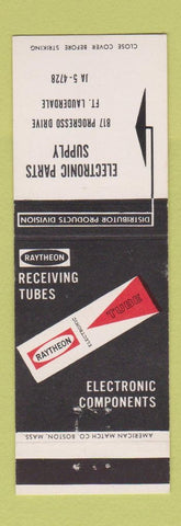 Matchbook Cover - Raythoen Electronic Tubes radio Fort Lauderdale FL