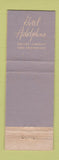 Matchbook Cover - Hotel Adolphus Dallas TX WEAR