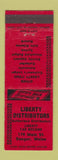 Matchbook Cover - Liberty Distributors Tax Records Bangor ME