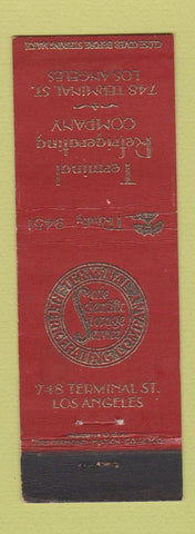 Matchbook Cover - Terminal Refrigerating Los Angeles CA WEAR