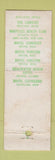 Matchbook Cover - Whitehall Resort Palm Beach FL WEAR