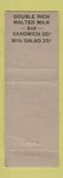 Matchbook Cover - Outside Inn Travo's Spokane WA deco girlie