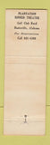 Matchbook Cover - Plantation Dinner Theatre Huntsville AL