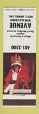 Matchbook Cover - Avenue Wine Liquor Nokey WEAR