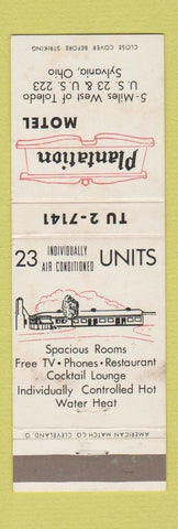 Matchbook Cover - Plantation Motel Sylvania OH WEAR