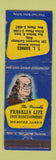 Matchbook Cover - Ben Franklin Insurance TL Barnes Des Moines IA WEAR