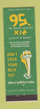 Matchbook Cover - Safety Don't Stick Next Out Serval Vendors