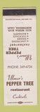 Matchbook Cover - Ulmer's Pepper Tree Restaurant Northridge CA WEAR
