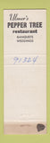 Matchbook Cover - Ulmer's Pepper Tree Restaurant Northridge CA WEAR