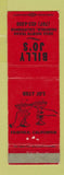 Matchbook Cover - Billy Jo's Fairfield CA bar WEAR
