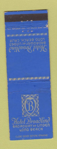 Matchbook Cover - Hotel Broadlind Long Beach CA WEAR