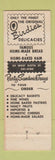 Matchbook Cover - Cricket Tavern Cincinnati OH