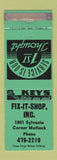 Matchbook Cover - Fix It Shop Toledo OH WORN