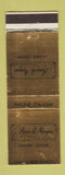 Matchbook Cover - House of Morgan Ladera Center Clothes CA?
