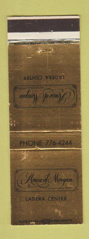 Matchbook Cover - House of Morgan Ladera Center Clothes CA?