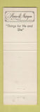 Matchbook Cover - House of Morgan Ladera Center Clothes CA?