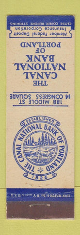 Matchbook Cover - Canal National Bank Portland ME