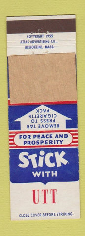 Matchbook Cover - James Utt Congress DD Bean  CA California