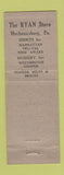 Matchbook Cover - Byron Men's Hats Mechanicsburg PA