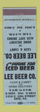 Matchbook Cover - Lee Beer Liquor Erie PA
