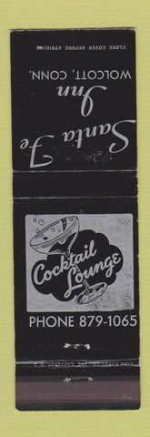 Matchbook Cover - Santa Fe Inn Wolcott CT