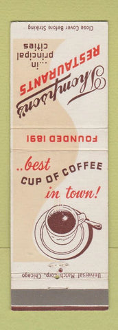 Matchbook Cover - Thompson's Restaurants
